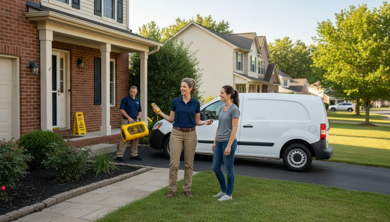 Residential water damage restoration in Pineville, PA
